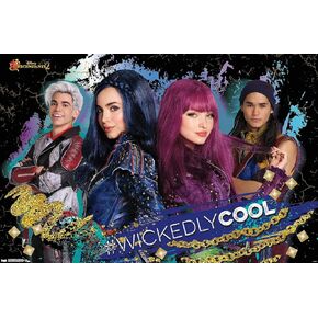 Trends International Disney Descendants 2 - Wickedly Cool Wall Poster, 22.375" x 34", Unframed Version