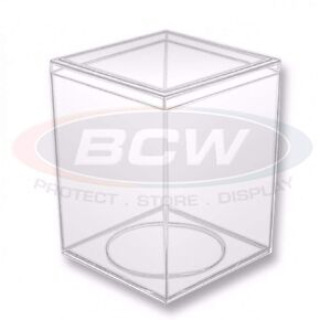 BCW Beanie Baby Display Case| Stackable Clear Display Boxes for Collectibles | 4 x 4 x 5 in. Acrylic Display Case with Compression Fit Lid for Beanie Baby Case | Protect and Show Off Your Collection