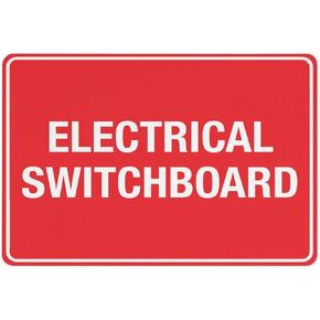 Electrical Switchboard Sign Warning Tin Sign Home Kitchen Farm Garden Garage Wall Decor 12X8Inch