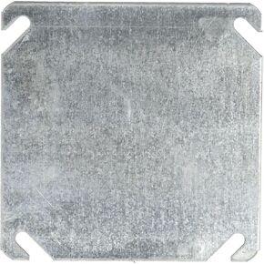 Raco Hubbell-Raco 8752-5 Flat Blank Square Cover, 4-Inch
