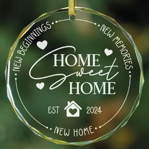 New Home Ornament 2023, New Home Christmas Ornament 2023, First Christmas in Our New Home Ornament 2023, 1st Christmas in Our New Home 2023 for Christmas Tree, Red Truck Christmas Ornament
