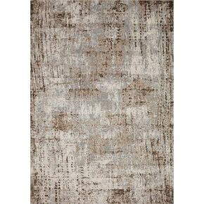 Loloi II Austen Collection AUS-01 NATURAL / CHOCOLATE, Contemporary 6'-7" x 9'-2" Area Rug