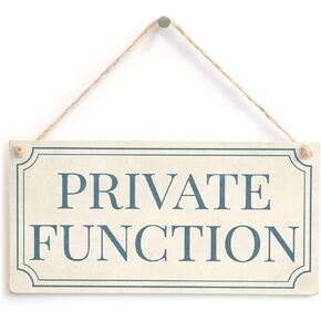 Meijiafei Private Function - Shabby Chic Style Home Accessory Gift Sign/Plaque for Home Office/Study Door 10" X 5"