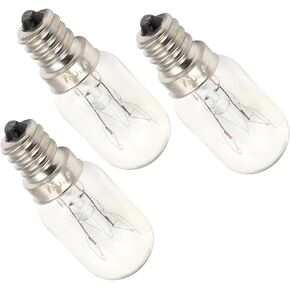 Othmro 3Pcs Light Bulbs 110-130V 10W Heat Resistant Bulbs E12, 2700K Warmwhite Incandescent Light Bulb Appliance Replacement, Incandescent for Refrigerator