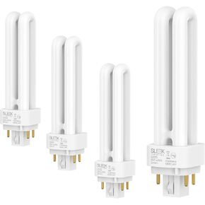 SLEEKLIGHTING 26 وات T4 أنبوب مزدوج CFL 4 دبوس G24q-3 لمبة إضاءة أساسية 4200K 1500lm - مدرج في قائمة UL، فلورسنت مدمج - ضوء أبيض بارد 4 عبوات