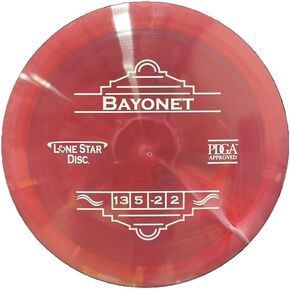 Lone Star Disc Alpha Bayonet | Slightly Stable Disc Golf Distance Driver | Durable & Smooth Premium Plastic | Maximum Distance Driver | Colors May Vary