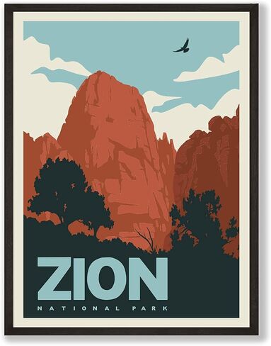 HerZii Prints Cuyahoga National Park Posters & Prints Vintage National Parks Poster | Nature Wall Art Decor | Mountain Travel Posters (12x16 UNFRAMED) in Saudi Arabia