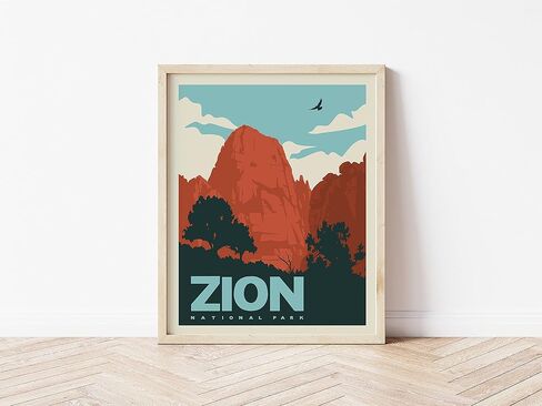 HerZii Prints Cuyahoga National Park Posters & Prints Vintage National Parks Poster | Nature Wall Art Decor | Mountain Travel Posters (12x16 UNFRAMED) in Saudi Arabia