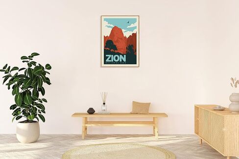 HerZii Prints Cuyahoga National Park Posters & Prints Vintage National Parks Poster | Nature Wall Art Decor | Mountain Travel Posters (12x16 UNFRAMED) in Saudi Arabia
