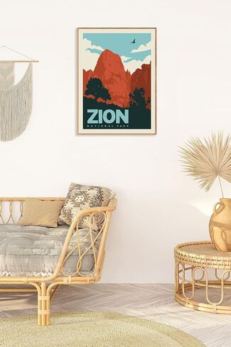 HerZii Prints Cuyahoga National Park Posters & Prints Vintage National Parks Poster | Nature Wall Art Decor | Mountain Travel Posters (12x16 UNFRAMED) in Saudi Arabia