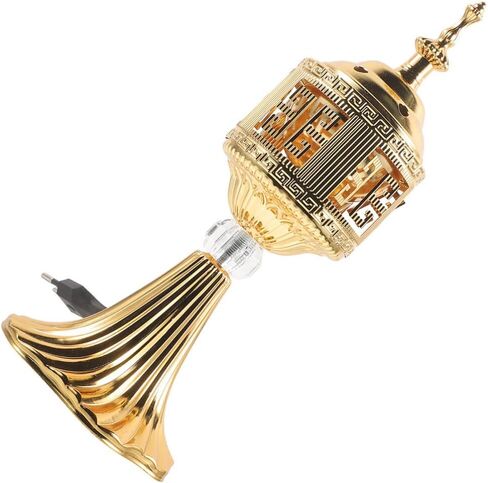 BESTOYARD Electric Incense Burner Metal Bakhoor Burner Middle Eastern Style Tabletop Vintage Censer Incense Burner for Home Office Yoga Spa Decor US Plug in Saudi Arabia