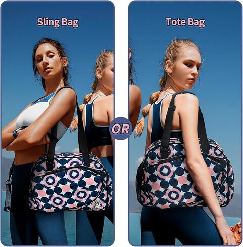 Pickleball Bags, Premium PickleBall Tote Bag for Girls, Women’s Hand/Shoulder Gym Bag w Water Bottle Holder, with Pickleball Racquet/Paddle Holder in Saudi Arabia