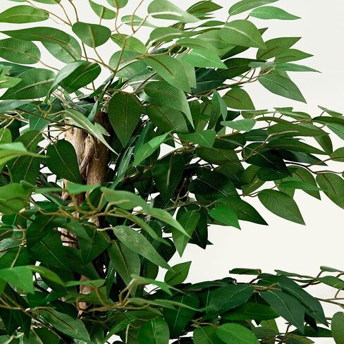 VECELO Artificial Ficus Tree with Sturdy Nursery Pot, 6FT Faux Silk Plant for Indoor Outdoor Home Garden Decor, 1 Pack in Saudi Arabia