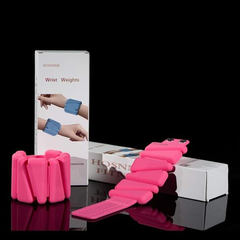 Adjustable Women Wrist Weights - Silicone Bracelet Button Wrist Bangles for Men Workout Resistance Weights for Exercises, Walking, Dance, Jogging, Yoga, 1 LB Each, 2 Per Set in Saudi Arabia