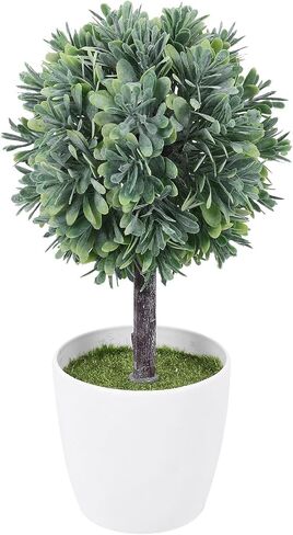 Cabilock Artificial Spherical Potted Plant House Decorations for Home Office Decorations Indoor House Plants Vase Faux Potted Mini Plants Artificial Potted Tree Ball Simulation Bonsai Desk in Saudi Arabia
