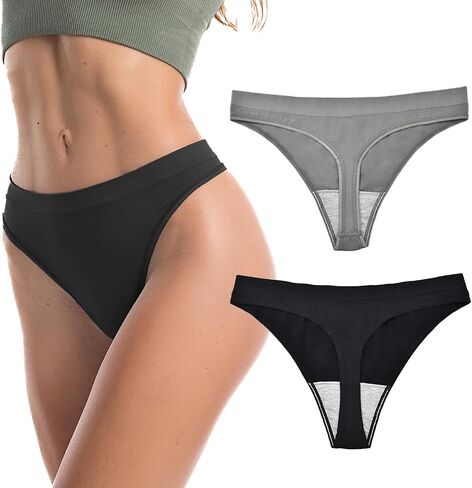 Thongs for Women, Comfortable Women's Underwear Seamless 2-Pack in Saudi Arabia