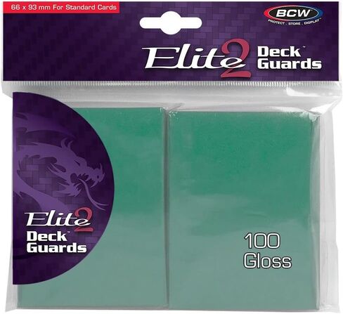 BCW Elite2 Deck Guard Gloss Seafoam Card Sleeve - 100 ct in Saudi Arabia