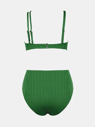 CUPSHE Women's Bikini Set Two Piece Swimsuits High Waisted One Shoulder Swimwear Removable Adjustable Strap in Saudi Arabia