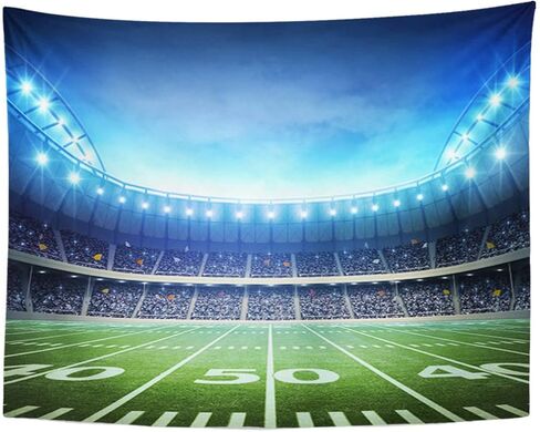 Emvency نسيج كرة القدم Satdium Field ليلة مكثفة 50 "x 60" ديكور المنزل الرياضة جدار المفروشات للبنين غرفة نوم غرفة المعيشة النوم in Kuwait