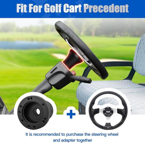 NOKINS Golf Cart Steering Wheel Adapter with Assembly Screws and Wrenches, Steering Wheel Adapter Fit for EZGO Club Car Yamaha Icon i40 i40L Golf Cart Adapter in Saudi Arabia