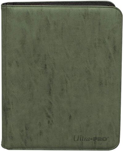 Suede Collection Zippered 9-Pocket Premium PRO-Binder - Emerald in Saudi Arabia