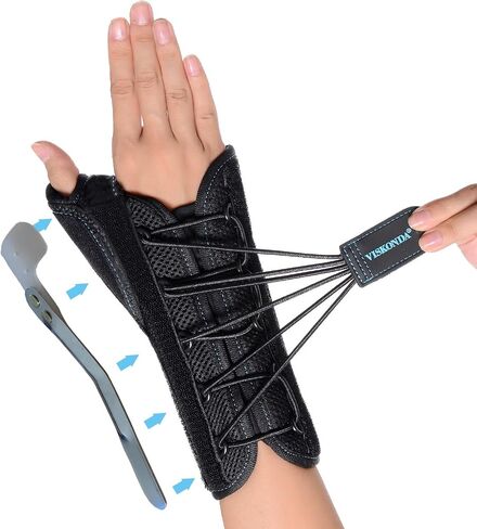 Wrist Brace with Thumb Spica Splint Support for De Quervain's Tenosynovitis,Carpal Tunnel Syndrome,Arthritis,Wrist ganglion cyst,Sprains&Forearm Support Cast(Right Hand,Medium) in Saudi Arabia