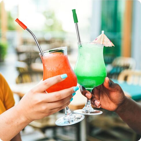 8pcs Silicone Straw Tips for Metal Straws and Other 0.31" (8mm) Straws,Accessories for Stanley,Yeti Straw, BPA Free（No Straw） in Saudi Arabia