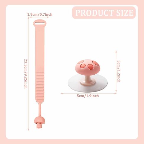 4 PCS Toilet Seat Lifters Mushroom Handles Silicone Adjustable, Avoid Touching Toilet Seat Cover, Flexible Toilet Seat Cover Holder, Kids Toilet Seat Lifter in Kuwait