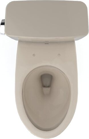 TOTO Drake Two-Piece Elongated 1.28 GPF Universal Height TORNADO FLUSH Toilet with CEFIONTECT, Bone - CST776CEFG#03 in Saudi Arabia