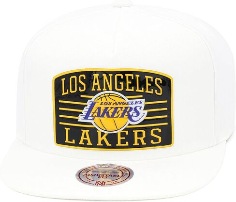 Mitchell & Ness Snapback Hat Adjustable Cap - Black/Gold Metal Pin in Saudi Arabia