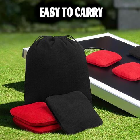 Dual Sided Cornhole Bags, Set of 8 Professional Regulation Size Corn Hole Bean Bags for Tossing Game, Tournament Corn Bag with Tote Bag in Saudi Arabia