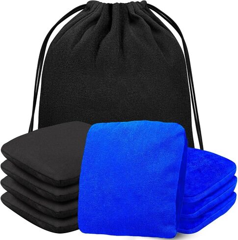 Dual Sided Cornhole Bags, Set of 8 Professional Regulation Size Corn Hole Bean Bags for Tossing Game, Tournament Corn Bag with Tote Bag in Saudi Arabia