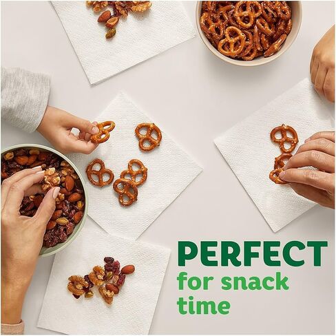 مناديل غداء مبطنة من باونتي، طبقة واحدة، أبيض، 400 منديل/عبوة (06356) in Kuwait