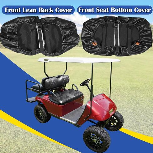 Golf Cart Seat Covers Kit for Club Car DS OEM Ordinary Seat Cushion, Golf Cart Portable Vinyl Seat Cover Cushion (Black Golf Cart Club Car DS Seat Cover) in Saudi Arabia