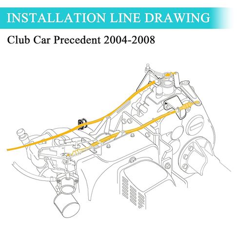 10L0L محافظ عربة الجولف وكابل التسريع مناسب لعربة الجولف نادي السيارات السابقة (2004-2008) استبدال الجزء 102336001 102513192 in Kuwait