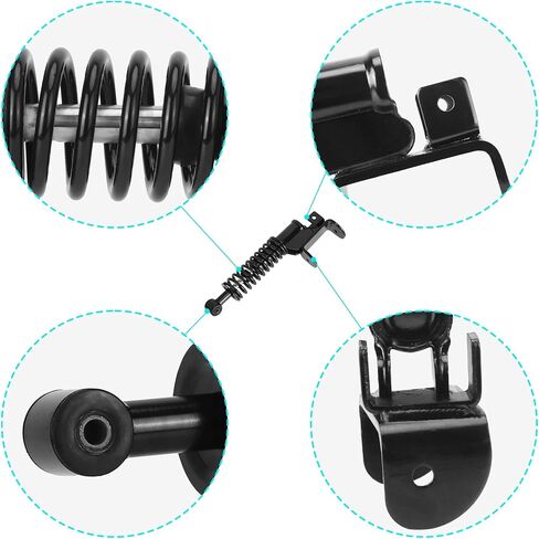 مجموعة دعامات الصدمات الأمامية لعربة الجولف 10L0L لـ EZGO RXV 2008-up، جانب السائق والراكب، OEM #601246 603024 in Saudi Arabia
