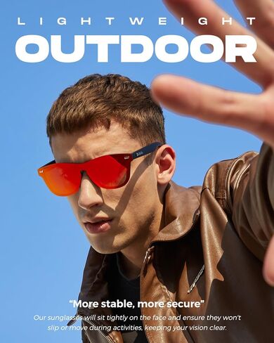 MESHA Polarized Rimless Sunglasses for Men and Women, Trendy Unisex Lightweight Sunglasses in Saudi Arabia