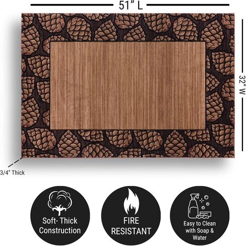 Cabin Bear and Moose Hearth Rug in Saudi Arabia