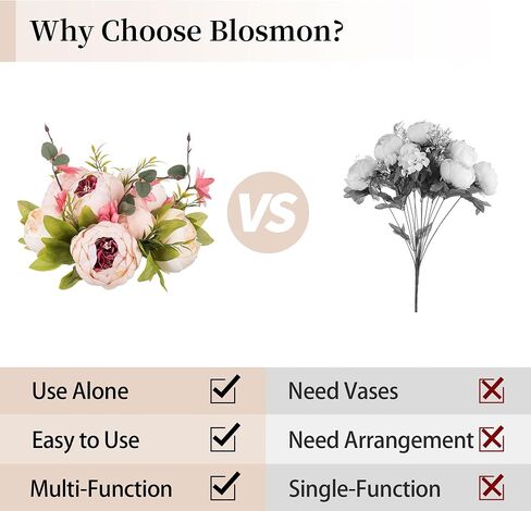 BLOSMON كرات الزهور الاصطناعية المركزية: 2 جهاز كمبيوتر شخصى 9.5 "الفاوانيا الوردي وهمية الزفاف مركز قطعة الديكور لطاولة الحرير التقبيل الكرة ترتيبات الأزهار، قاعدة مع الفاوانيا فو لديكور المنزل الطرف in Kuwait