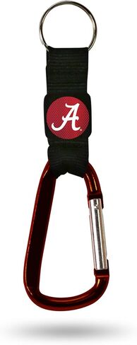 NCAA Navi-Biner Carabiner Key Chainncaa Navi-Biner Carabiner Key Chain, Red, Black, 7.25 x 2 x 0.5 in Saudi Arabia