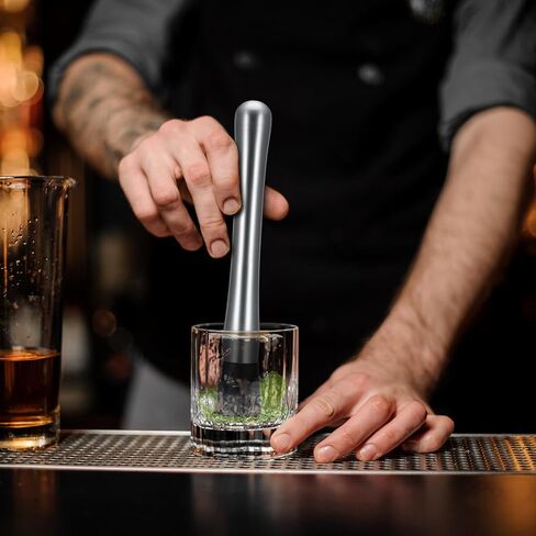Zonon 16 Pieces Muddler for Cocktails Stainless Steel Drink Muddler 8 Inch Long Mojito Muddler Bar Muddler Tool Muller for Drinks Ice Crusher Bartender Tools Set Home Bartender Bars Accessories in Saudi Arabia