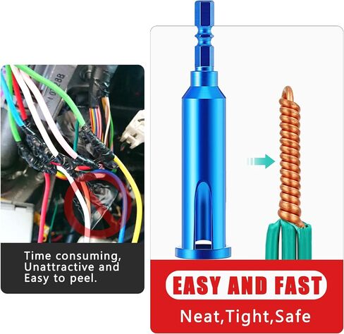 Universal Wire Twisting Tool Cable Wire Stripper and Twister Wire Stripping Tool for Electrician by Drill Driver or Manually (Brown) in Saudi Arabia