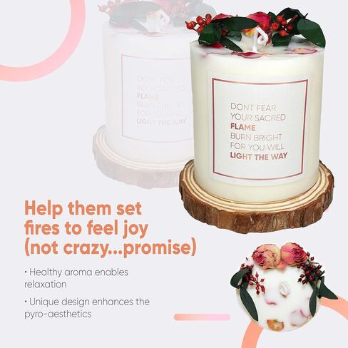 Thank You Gift Box for Women - Appreciation Package for Nurse, Doctor, Teacher - Gift Basket for Sister, Mom, Friend and Family with Candle, Electric Lighter, Artificial Plant and Message Board in Saudi Arabia