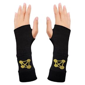 CopperJoint Wrist Brace for Carpal Tunnel Relief - Wrist Compression Sleeve and Tennis Wrist Support - Ideal for Tendonitis, Golf, Yoga, Typing and Gaming - Copper Infused Nylon (Pair, Medium)