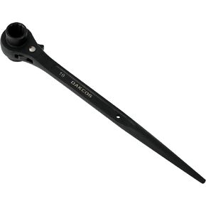 19mm×22mm OR 3/4"×7/8" 12 Point Double Ended Socket Ratcheting Podger Scaffold Spud Wrench,Silver