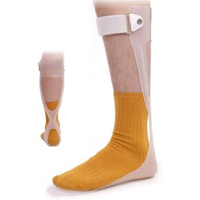 Medical AFO Foot Drop Brace - Drop Foot Braces for Walking - AFO Brace Walking with Shoe - Ankle Foot Orthosis for Stroke - Drop Foot Stabilizer Support for Men & Women Small-Right (Comfort)