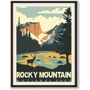 HerZii Prints Cuyahoga National Park Posters & Prints Vintage National Parks Poster | Nature Wall Art Decor | Mountain Travel Posters (12x16 UNFRAMED)