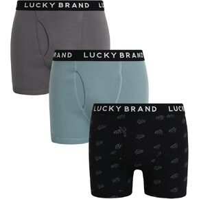 Lucky Brand Mens Classic Boxer Briefs 3Pack