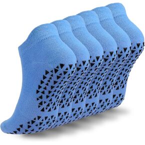 Ultrafun 6 Pairs Grip Pilates Socks for Women Non Slip Yoga Socks for Barre Ballet Barefoot Workout Hospital