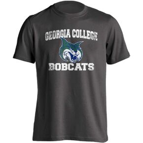 Georgia College Bobcats Retro Distressed Short Sleeve T-Shirt
